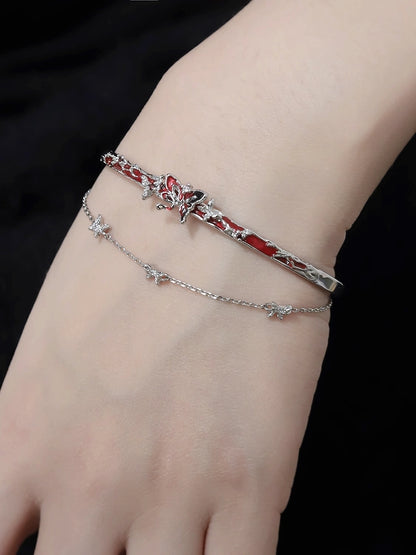 Butterfly Dance Red Bracelet