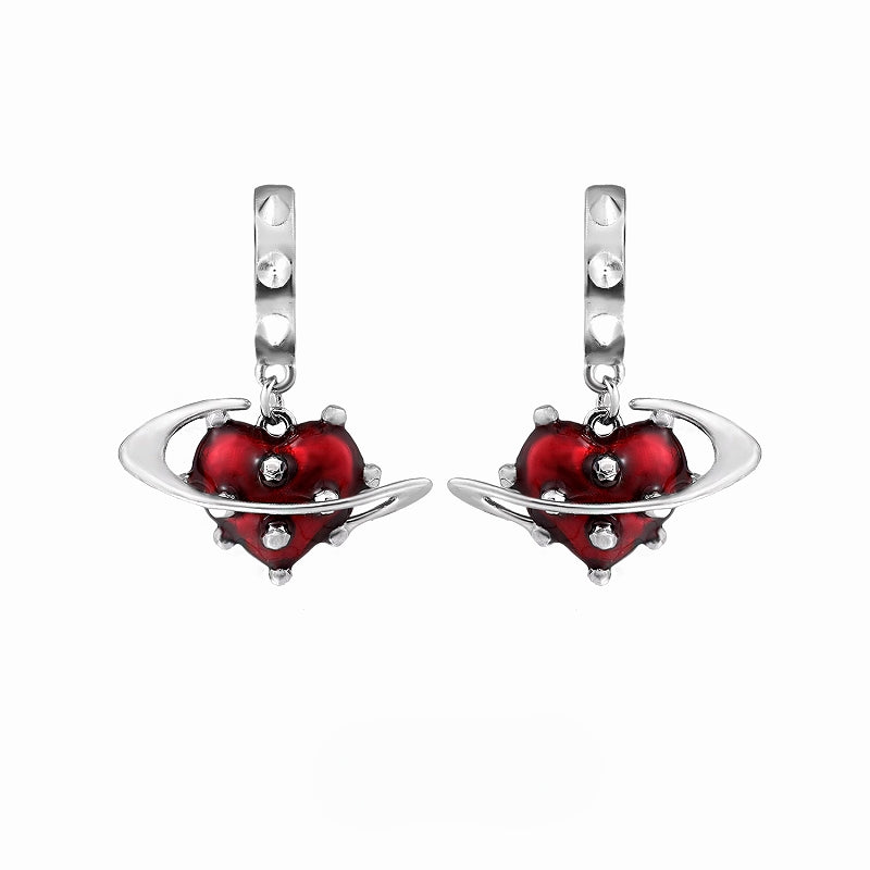 Forbidden Love Heart Earrings
