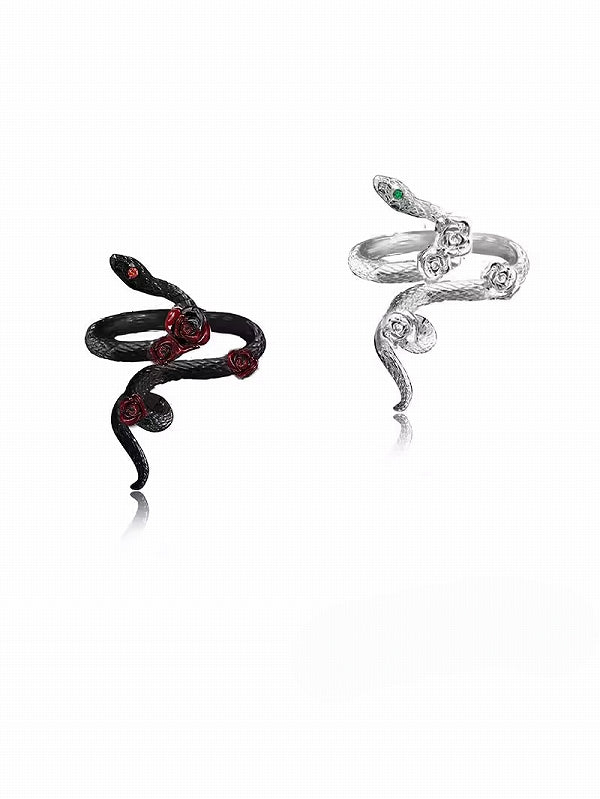 Snake Dance Rose Ring