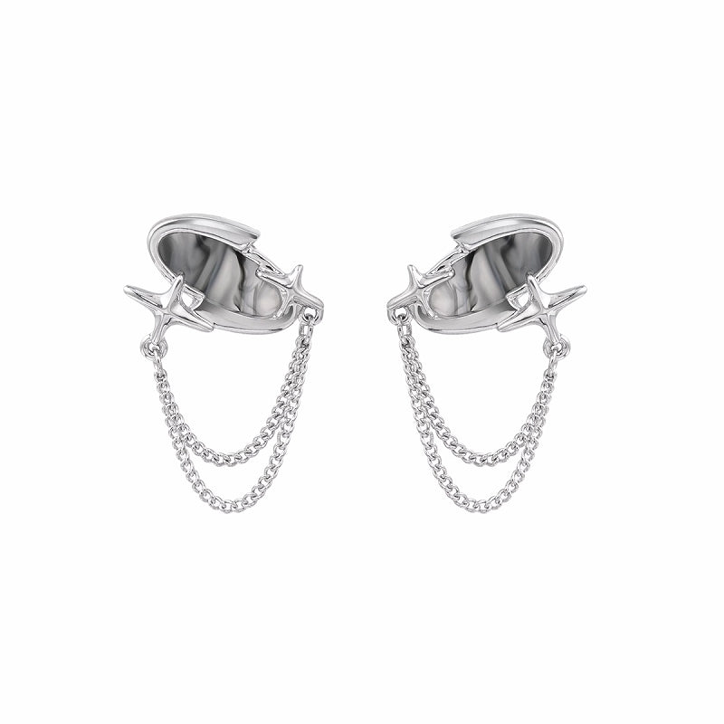 Alien Star Tassel Earrings