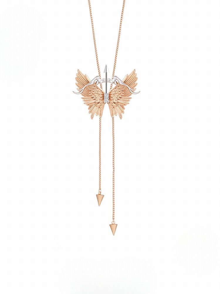 Arrow Feather Tassel Necklace