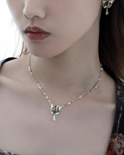 Mechanical Butterfly Necklace