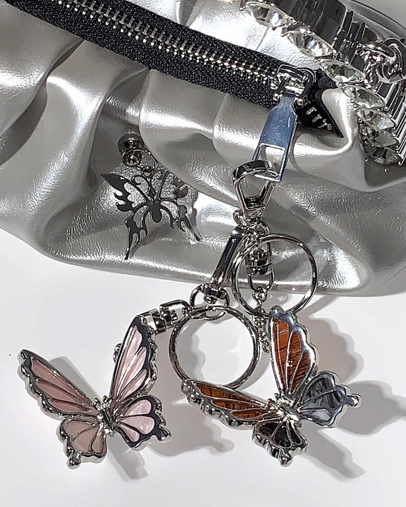 Three Dimensional Butterfly Keychain