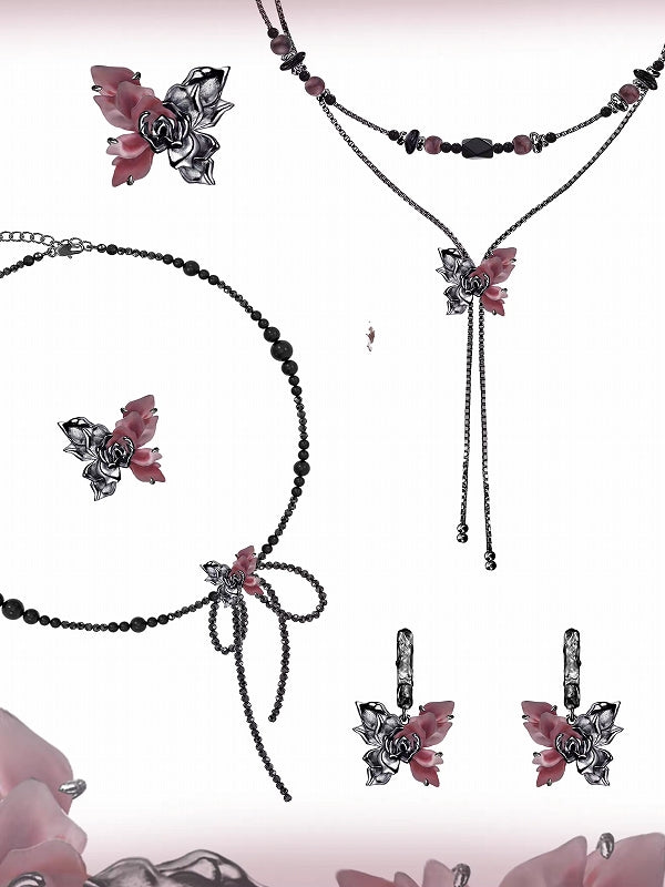 Butterfly Dance Layer Necklace 01