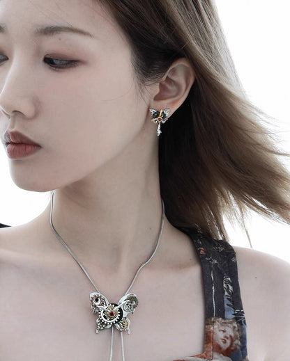 Mechanical Butterfly Earrings