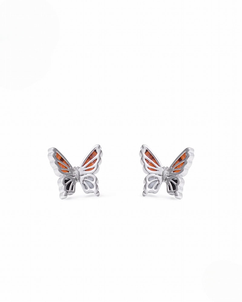 Three Dimensional Butterfly Earrings