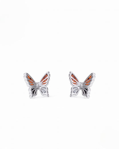 Three Dimensional Butterfly Earrings