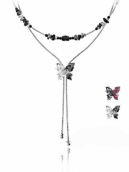 Butterfly Dance Layer Necklace 01