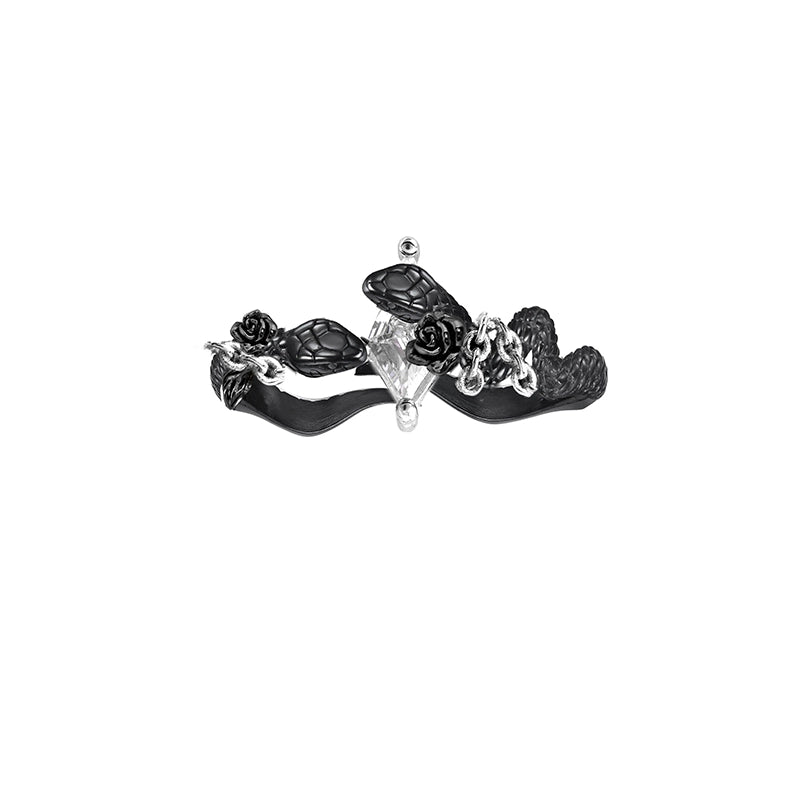 Snake Dance Rose Open Ring