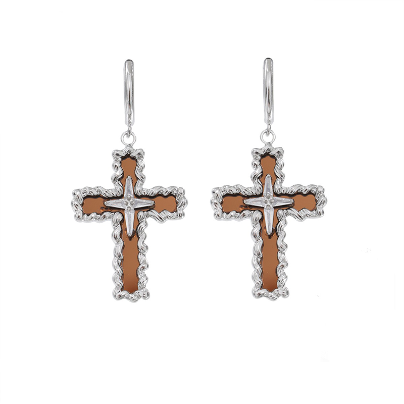 Baldwin IV Slack Cross Earrings