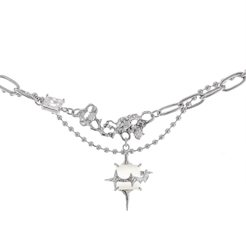 Starry Eyes Square Necklace