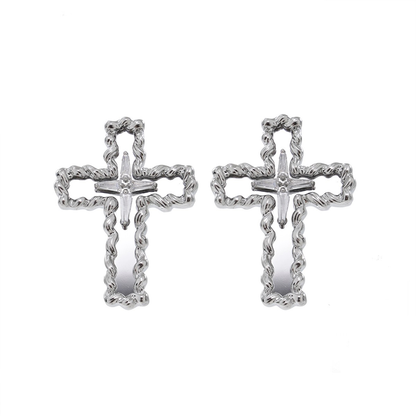 Baldwin IV Pride Cross Earrings