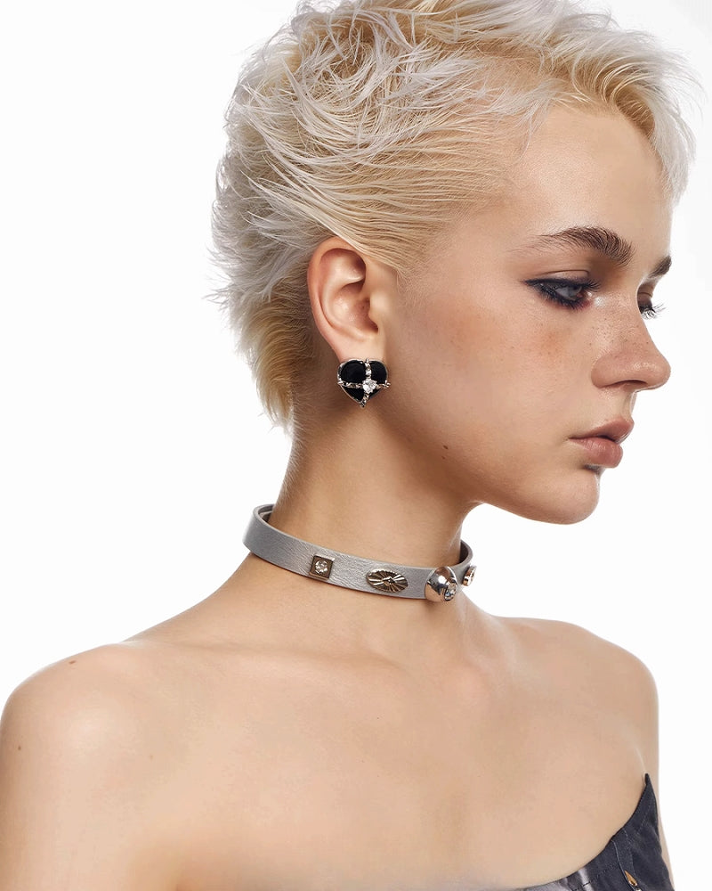 Sweetheart Rock Gray Retro Chocker