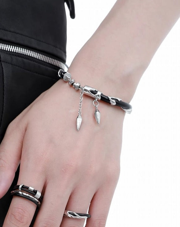 Dark Realm Leather Bracelet