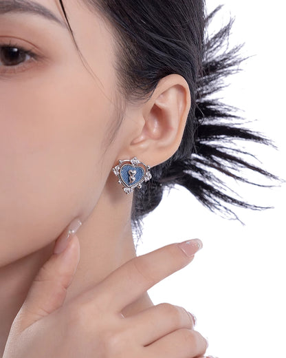 Denim Love Blue Earrings