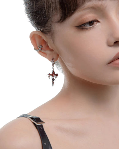 Fearless Cross Earrings