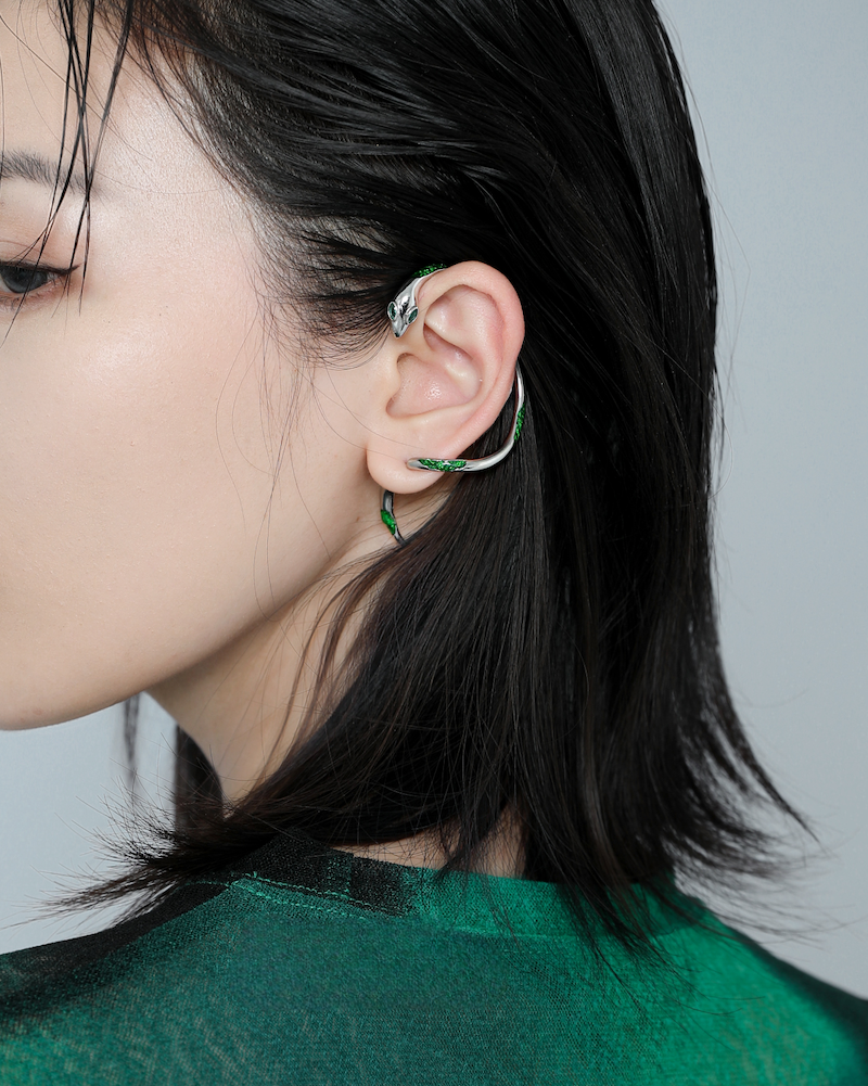 Green Snake Earrings02