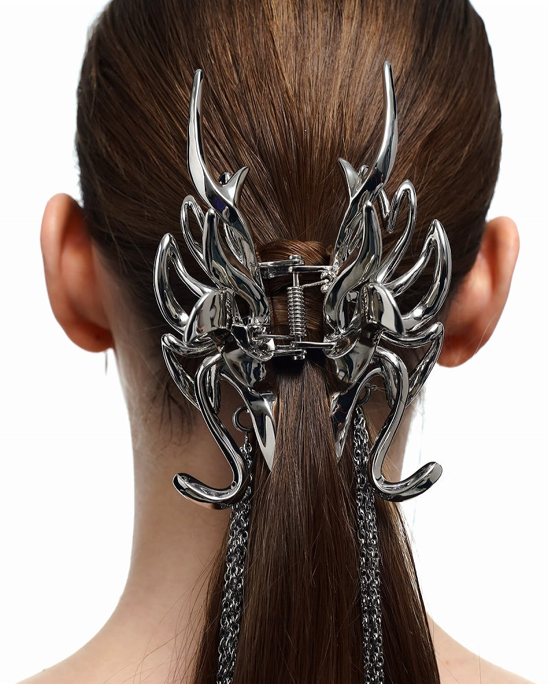 Dragon Tattoo Tassel Hair Clip