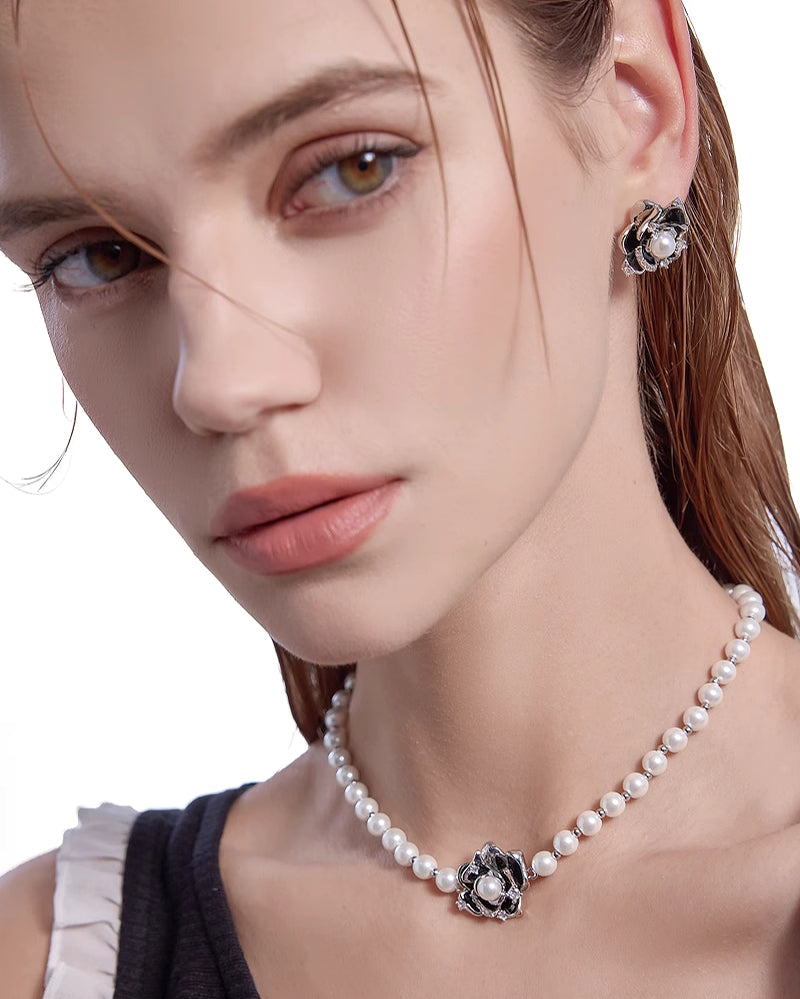 Elegance Female Camellia Earrings